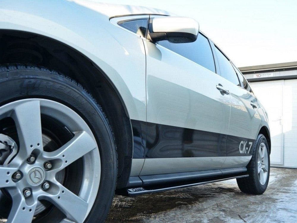 Maxton Design Carbon Look / Yellow Side Skirts Diffusers Mazda CX-7 Maxton Design SR