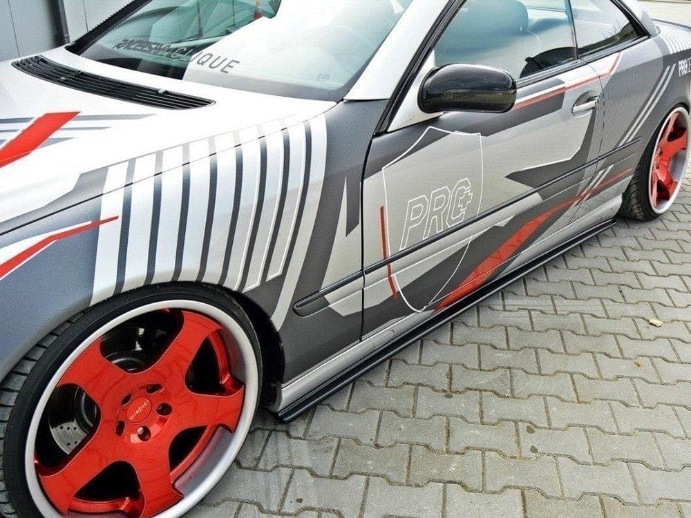 Maxton Design Carbon Look / Yellow Side Skirts Diffusers Mercedes Cl-class C215 Maxton Design SR