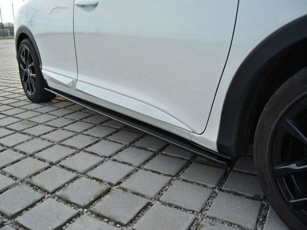 Maxton Design Carbon Look / Yellow Side Skirts Splitters Honda Civic MK9 Facelift 2014-2017 Maxton Design SR