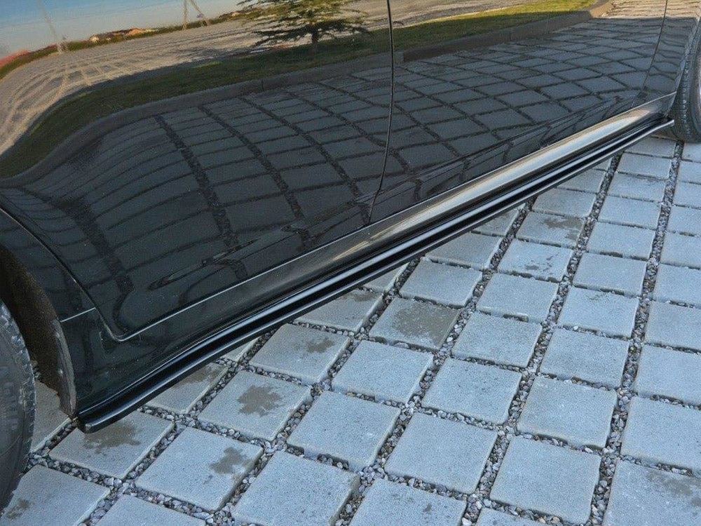 Maxton Design Carbon Look / Yellow Side Skirts Splitters Infiniti G37 Sedan 2009-2010 Maxton Design SR