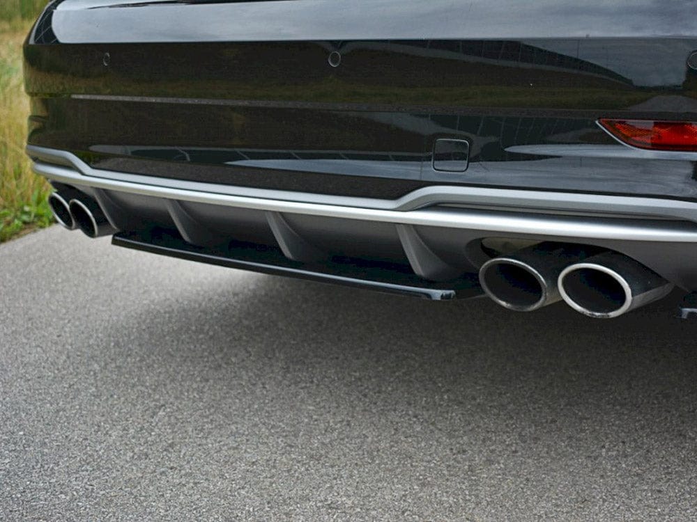 Maxton Design Central Rear Splitter Audi S3 8V FL Sedan 2017- Maxton Design SR