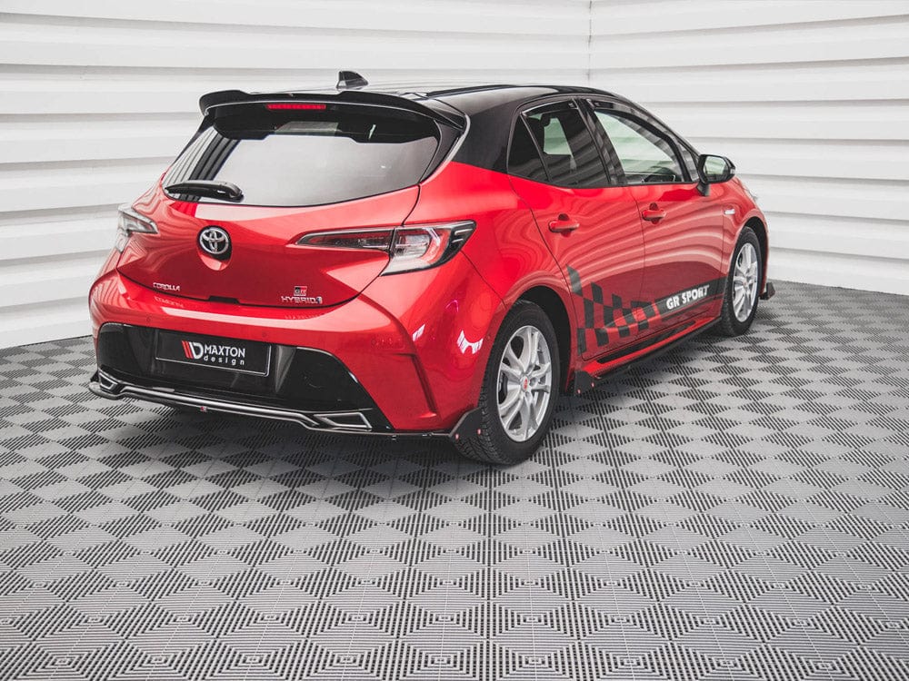 Maxton Design Central Rear Splitter + Flaps Toyota Corolla GR Sport Hatchback XII Maxton Design SR