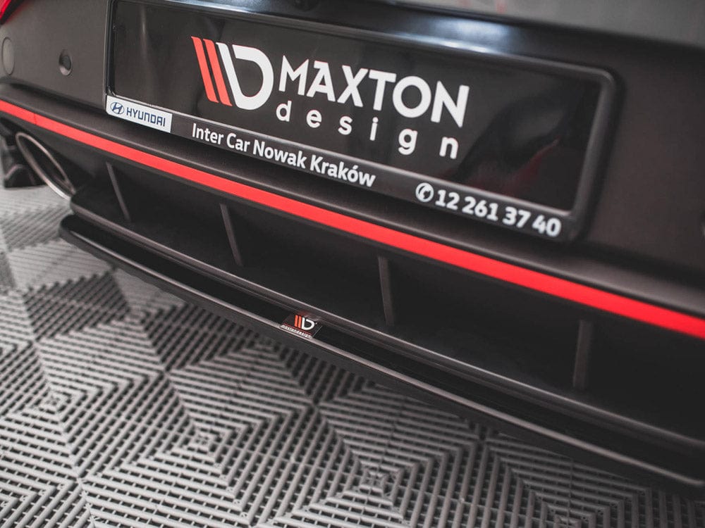 Maxton Design Central Rear Splitter Hyundai I30 N Hatchback Mk3 Facelift 2020- Maxton Design SR