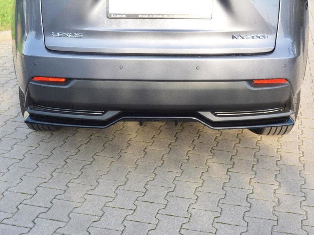 Maxton Design Central Rear Splitter Lexus NX MK1 H (With Vertical Bars) 2014-2017 Maxton Design SR