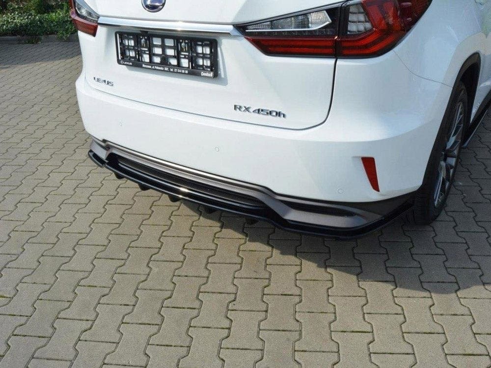 Maxton Design Central Rear Splitter Lexus RX MK4 H (With Vertical Bars) Maxton Design SR