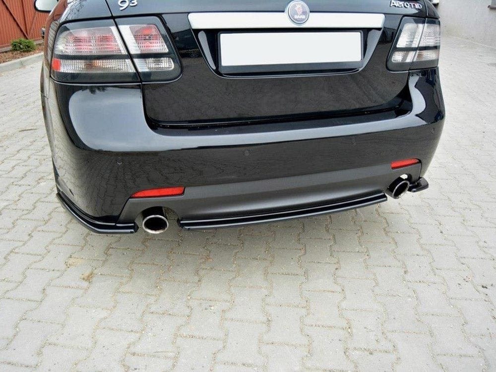 Maxton Design Central Rear Splitter SAAB 9-3 AERO MK2 Facelift 2007-2011 Maxton Design SR