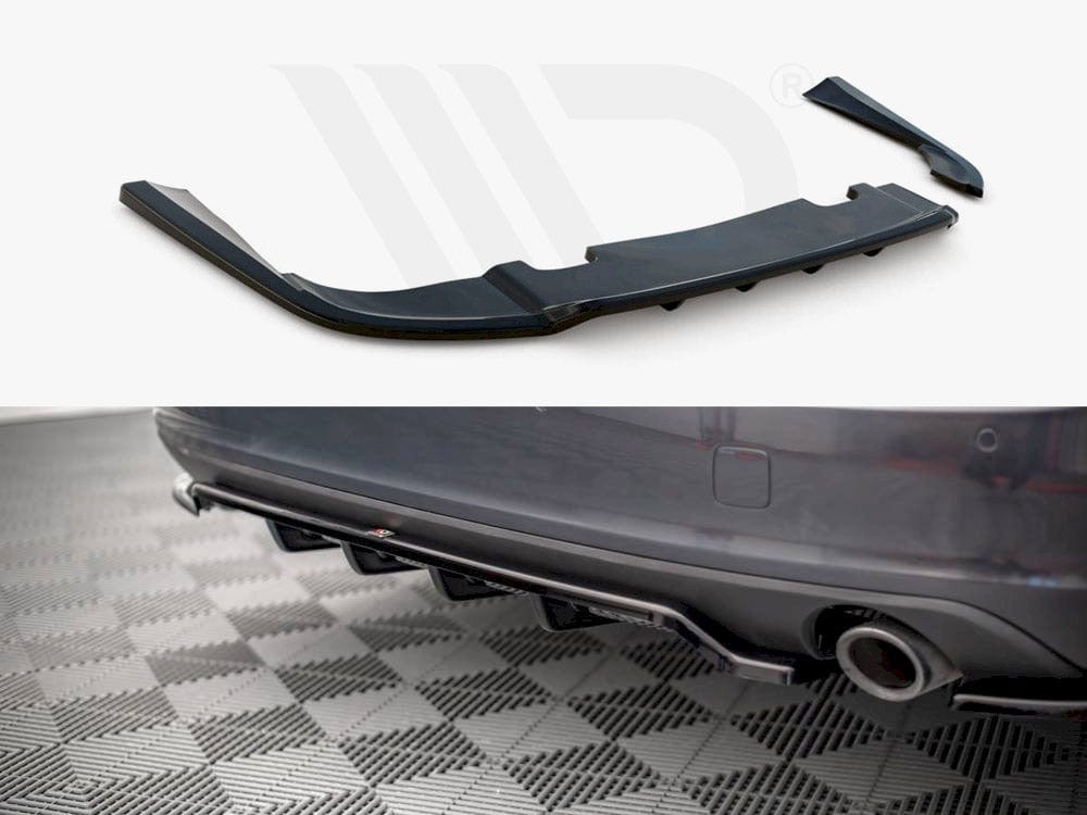 Maxton Design Central Rear Splitter V.1 (Vertical Bars) Volvo V90 Mk2 Maxton Design SR