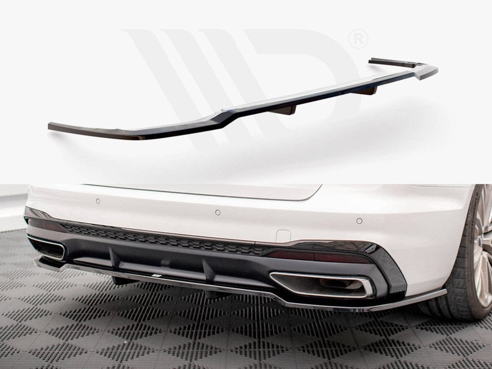 Maxton Design Central Rear Splitter (Vertical Bars) Audi A4 S-Line B9 Facelift Maxton Design SR