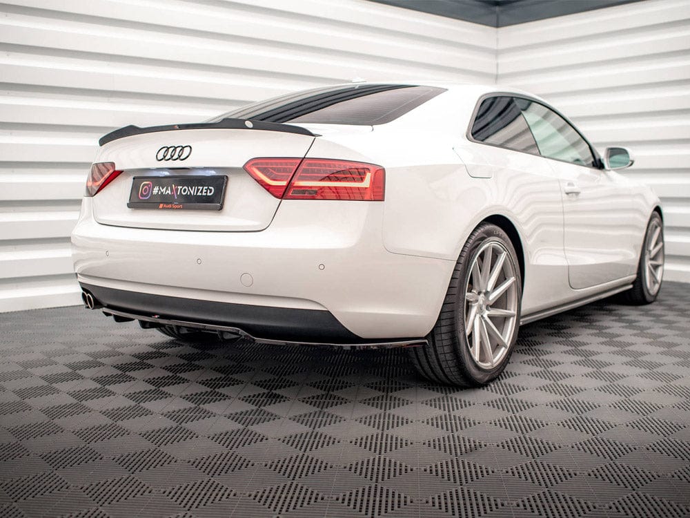 Maxton Design Central Rear Splitter (Vertical Bars) Audi A5 Coupe 8T Facelift Maxton Design SR