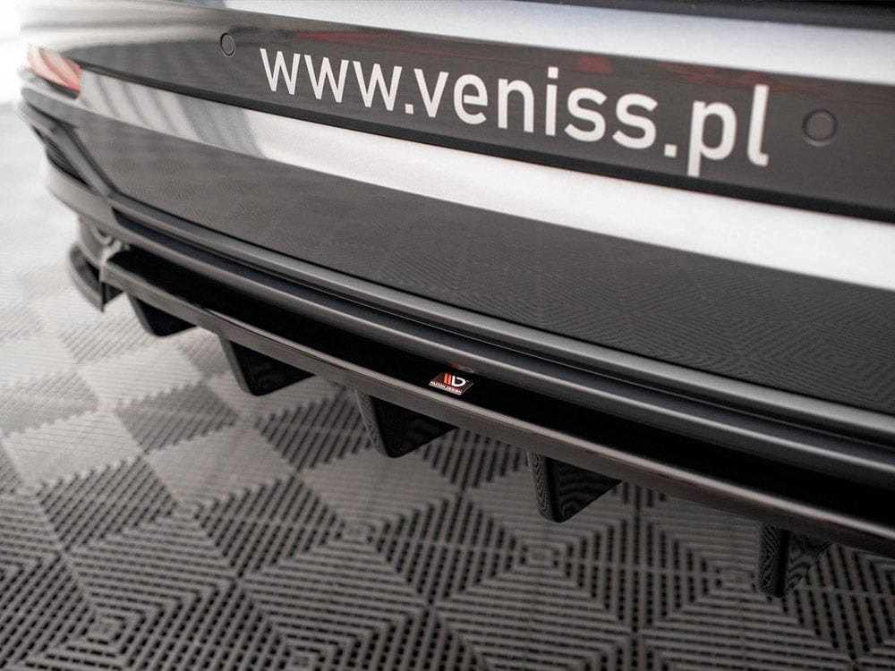 Maxton Design Central Rear Splitter (Vertical Bars) Audi Q3 S-Line F3 Maxton Design SR