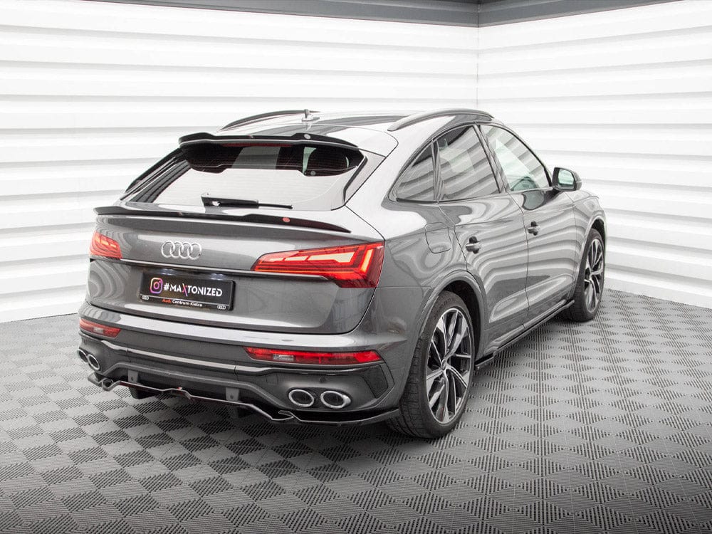 Maxton Design Central Rear Splitter (Vertical Bars) Audi SQ5 Sportback Mk2 Facelift Maxton Design SR