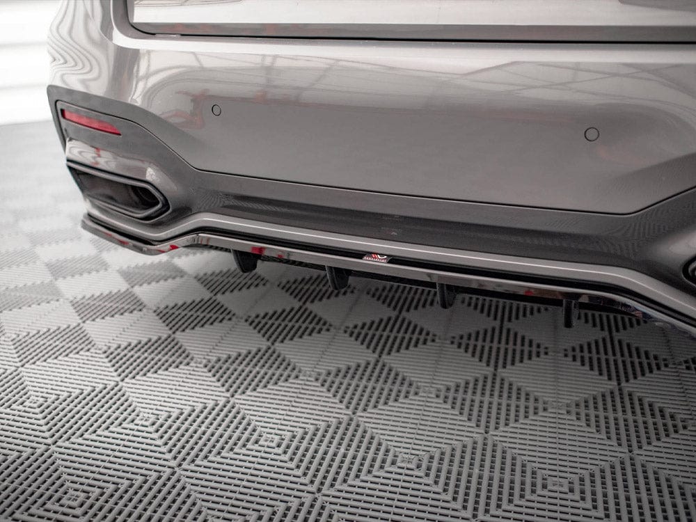 Maxton Design Central Rear Splitter (Vertical Bars) BMW 7 G11 M-Pack Facelift 2019- Maxton Design SR