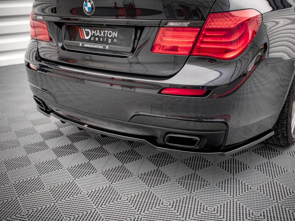Maxton Design Central Rear Splitter (Vertical Bars) BMW 7 M-Pack F01 2008-2013 Maxton Design SR