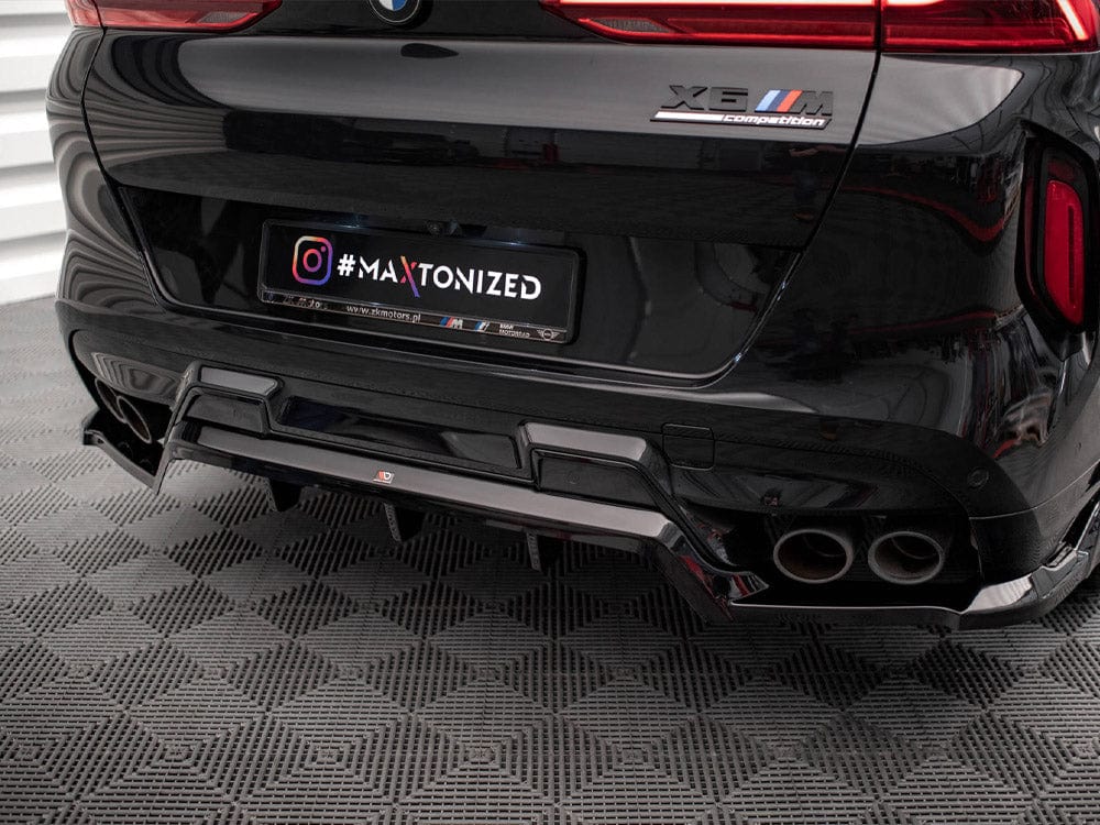 Maxton Design Central Rear Splitter (Vertical Bars) BMW X6 M F96 Maxton Design SR