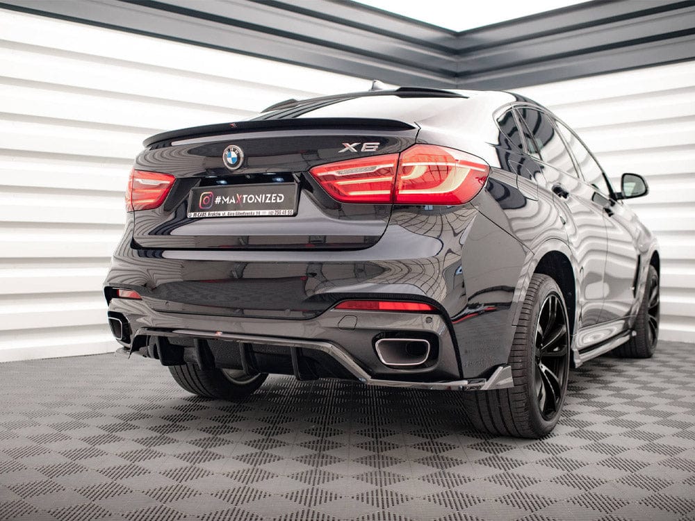 Maxton Design Central Rear Splitter (Vertical Bars) BMW X6 M Sport F16 Maxton Design SR