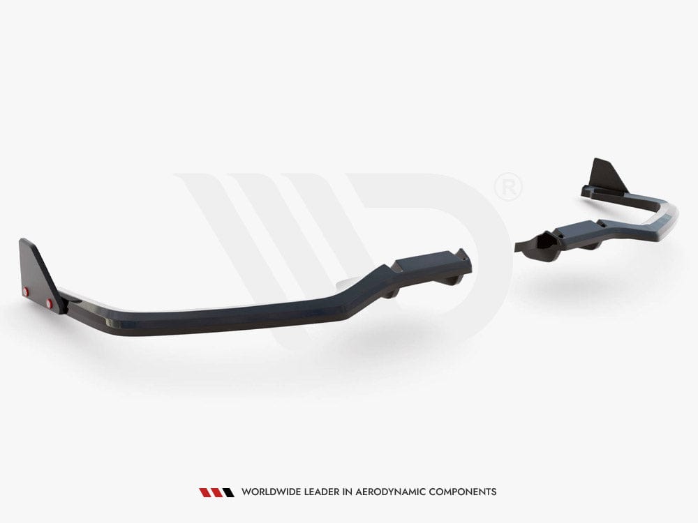 Maxton Design Central Rear Splitter (Vertical Bars) + Flaps Honda Civic Sport Mk 10 Maxton Design SR