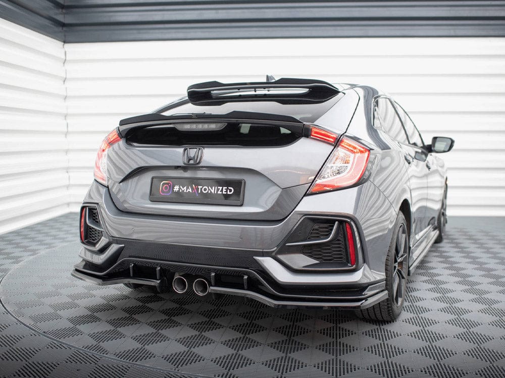 Maxton Design Central Rear Splitter (Vertical Bars) Honda Civic Sport Mk 10 Maxton Design SR