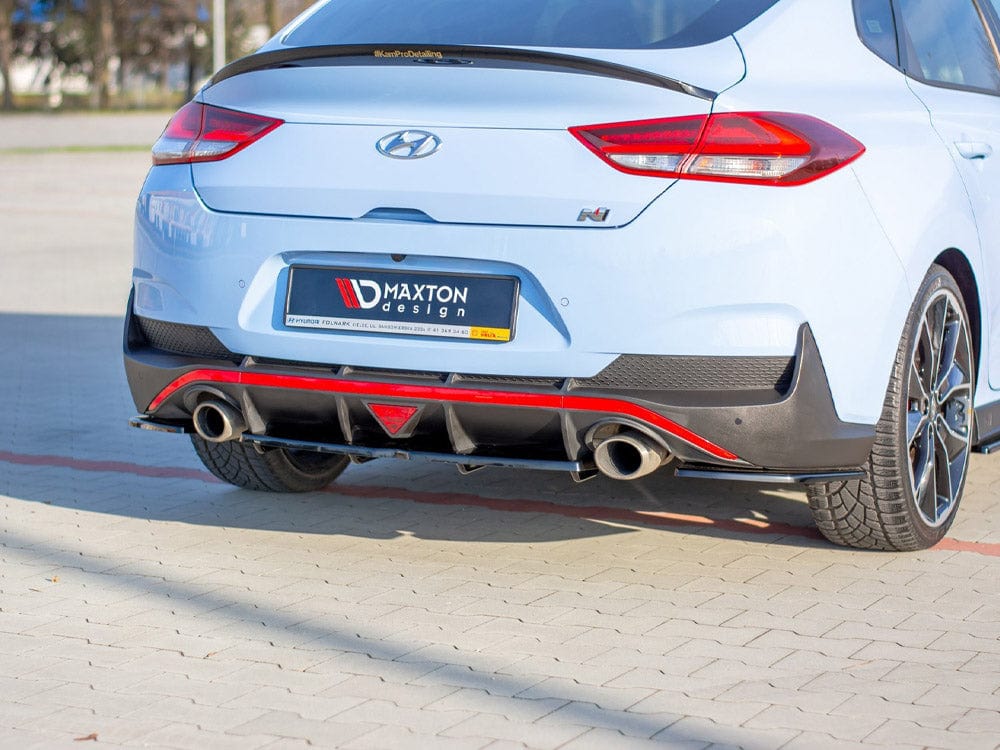 Maxton Design Central Rear Splitter (Vertical Bars) Hyundai I30 Mk3 N Fastback Maxton Design SR