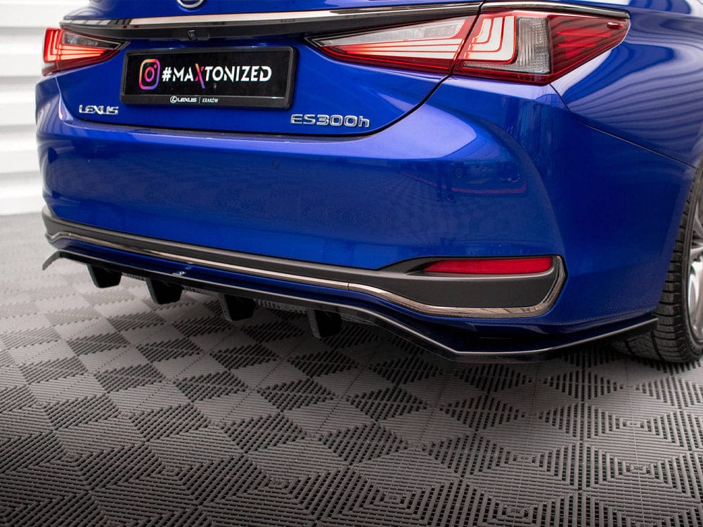 Maxton Design Central Rear Splitter (Vertical Bars) Lexus ES F Sport Mk7 Maxton Design SR