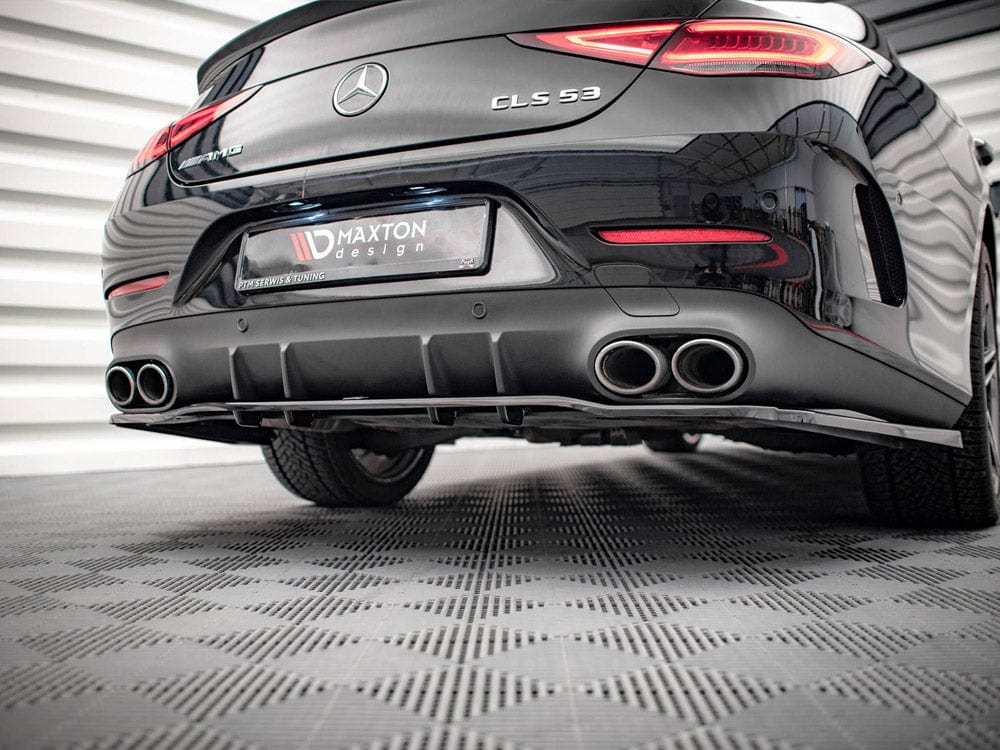 Maxton Design Central Rear Splitter (Vertical Bars) Mercedes AMG CLS 53 C257 Maxton Design SR