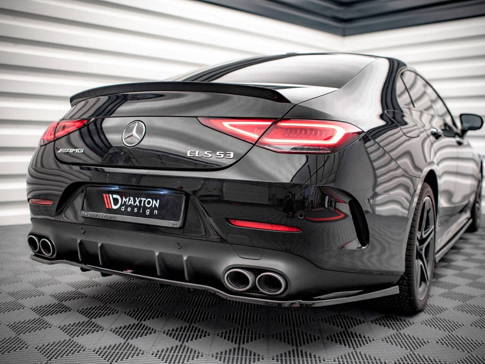 Maxton Design Central Rear Splitter (Vertical Bars) Mercedes AMG CLS 53 C257 Maxton Design SR