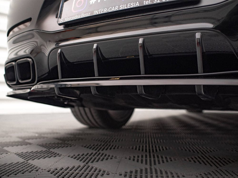 Maxton Design Central Rear Splitter (Vertical Bars) Mercedes AMG GT 63S 4-door Coupe Aero Maxton Design SR