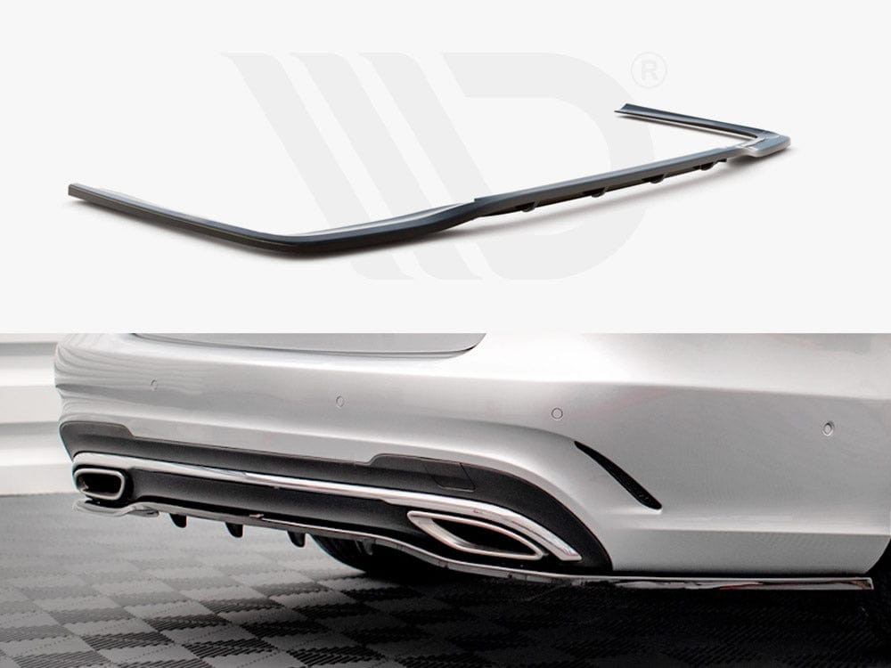Maxton Design Central Rear Splitter (Vertical Bars) Mercedes E Amg-Line Sedan W212 Facelift 2012-2016 Maxton Design SR
