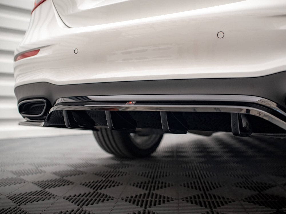 Maxton Design Central Rear Splitter (Vertical Bars) Mercedes E AMG Line W213 Facelift Maxton Design SR
