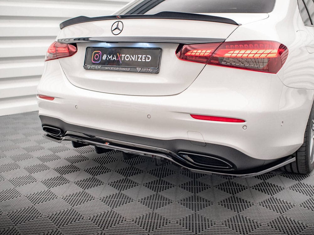 Maxton Design Central Rear Splitter (Vertical Bars) Mercedes E AMG Line W213 Facelift Maxton Design SR