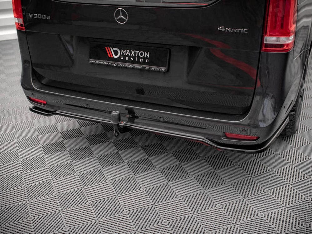 Maxton Design Central Rear Splitter (Vertical Bars) Mercedes V-class Amg-line W447 Facelift 2021- Maxton Design SR