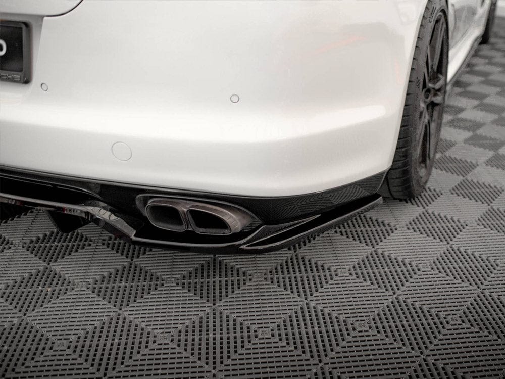 Maxton Design Central Rear Splitter (Vertical Bars) Porsche Panamera Turbo 970 Maxton Design SR