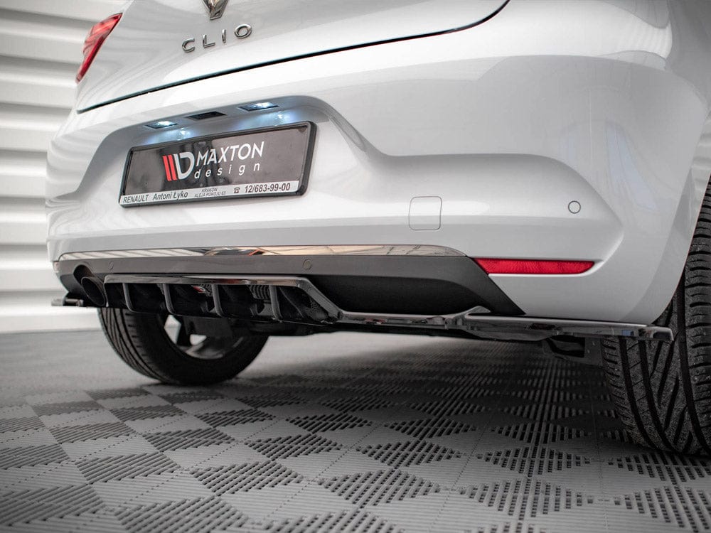 Maxton Design Central Rear Splitter (Vertical Bars) Renault CLIO Mk5 2019- Maxton Design SR