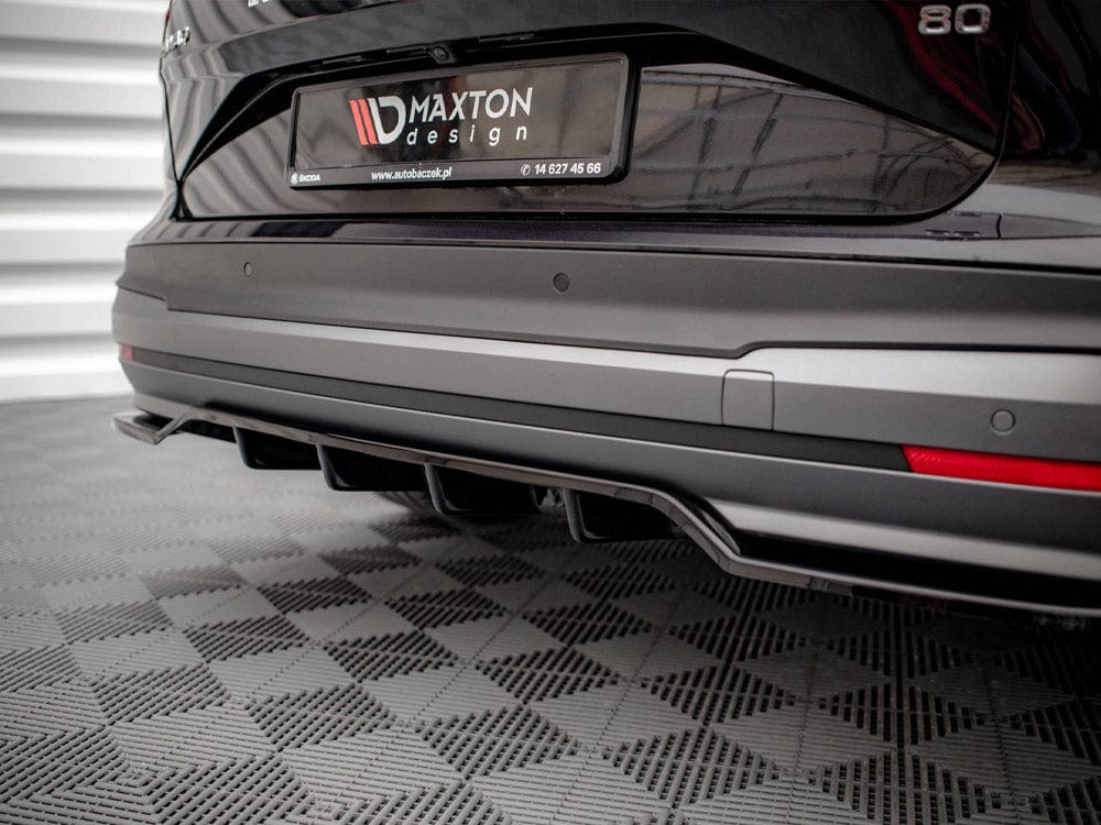 Maxton Design Central Rear Splitter (Vertical Bars) Skoda Enyaq IV 2020- Maxton Design SR