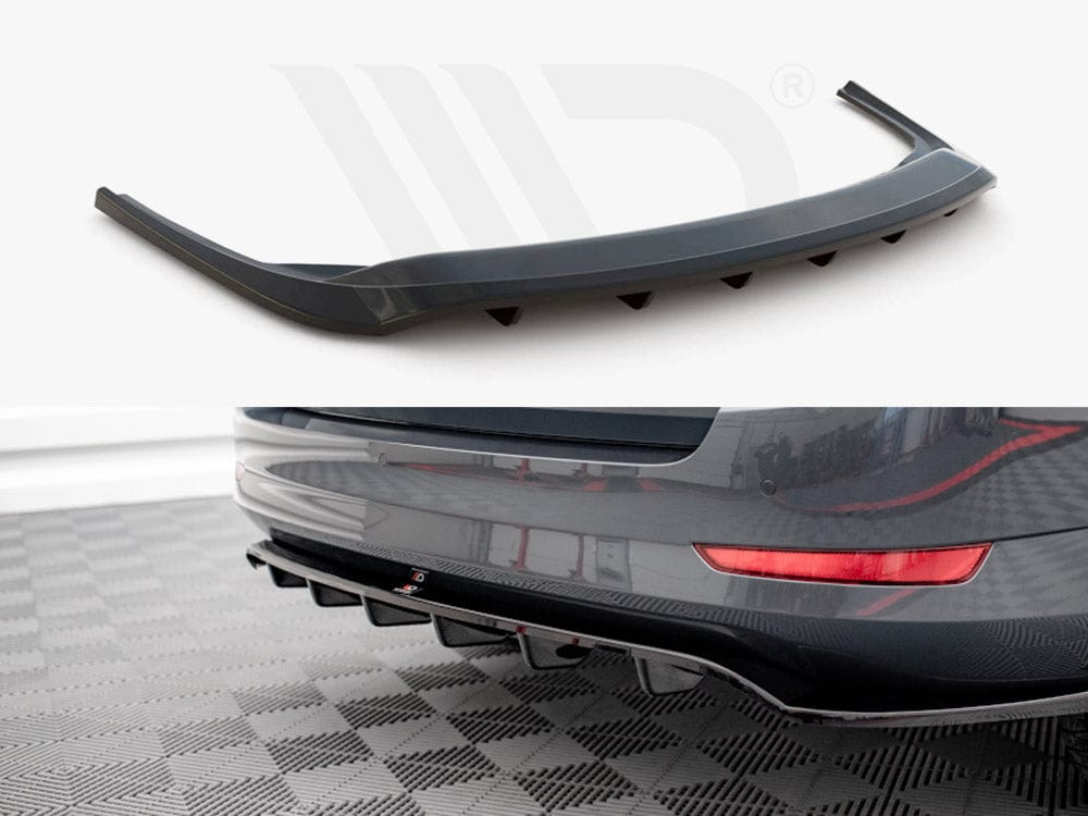 Maxton Design Central Rear Splitter (Vertical Bars) Skoda Fabia Combi MK3 Facelift 2019- Maxton Design SR