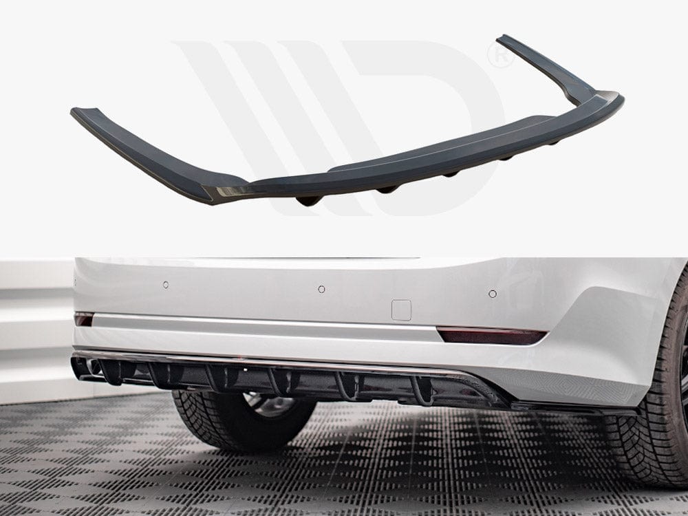 Maxton Design Central Rear Splitter (Vertical Bars) Skoda Octavia Mk4 Maxton Design SR