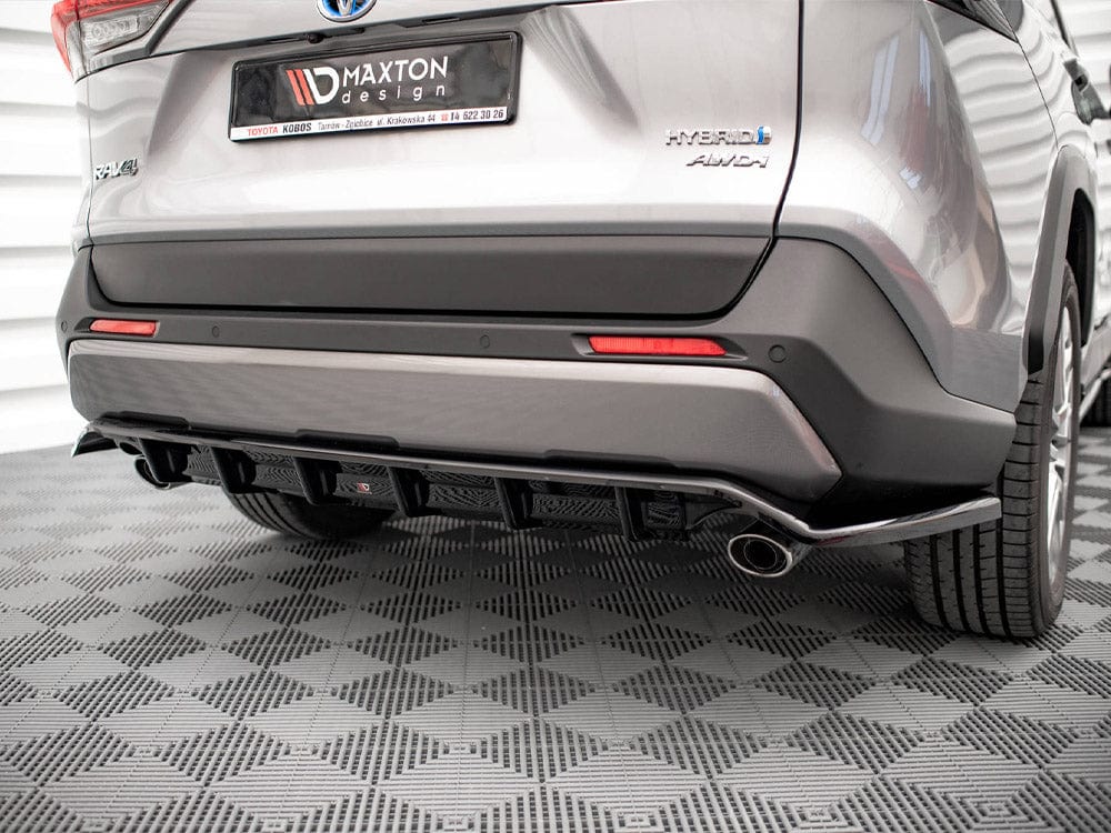 Maxton Design Central Rear Splitter (Vertical Bars) Toyota RAV4 MK5 2019- Maxton Design SR