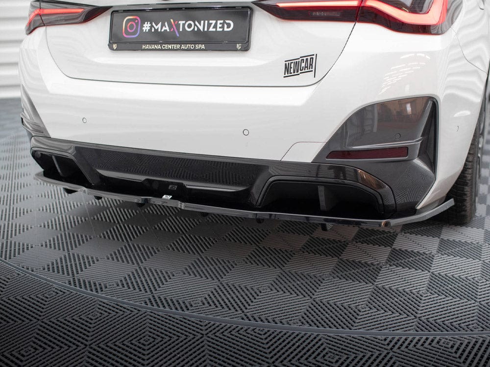 Maxton Design Central Rear Splitter (Vertical Bars) V.1 BMW i4 M-Pack G26 Maxton Design SR