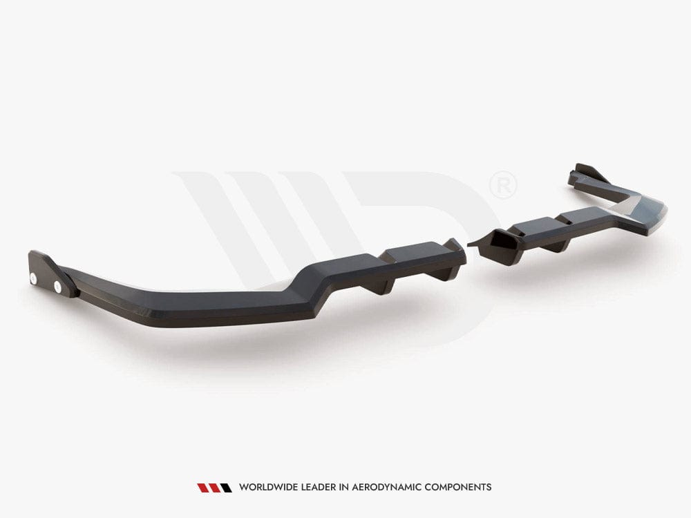 Maxton Design Central Rear Splitter (Vertical Bars) V.1 + Flaps Honda Civic Type-R Mk 11 Maxton Design SR