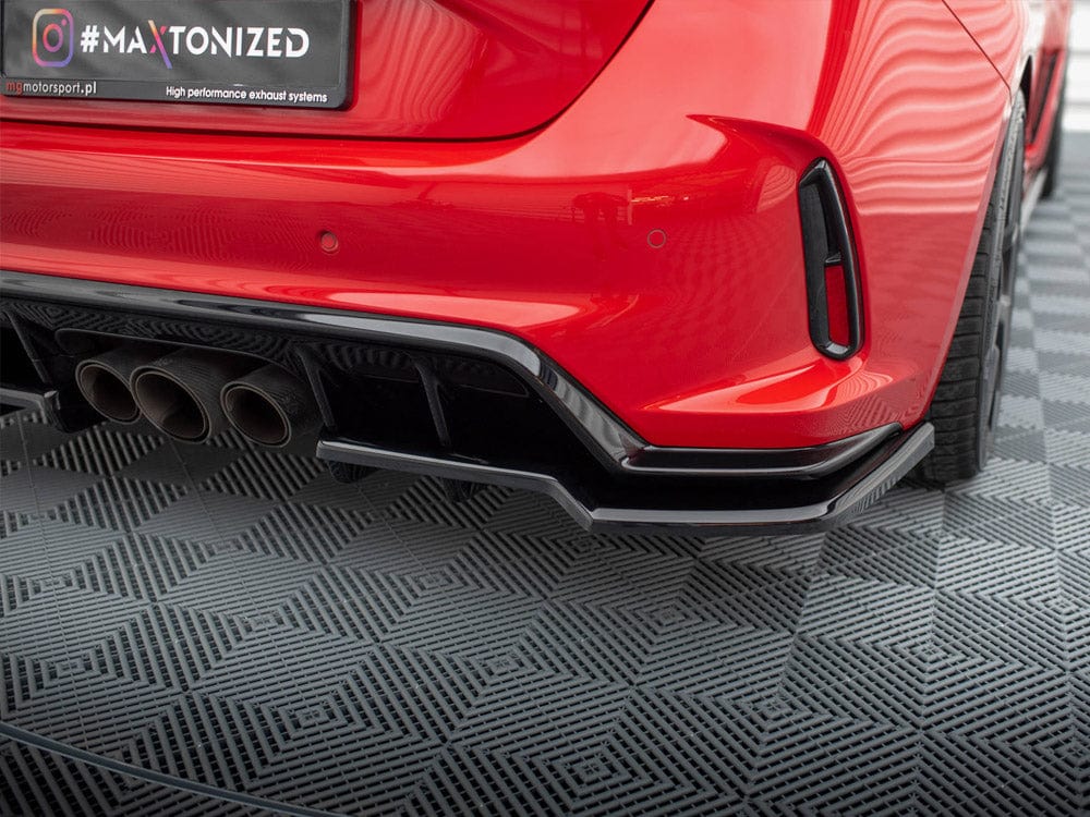 Maxton Design Central Rear Splitter (Vertical Bars) V.1 Honda Civic Type-R Mk 11 Maxton Design SR