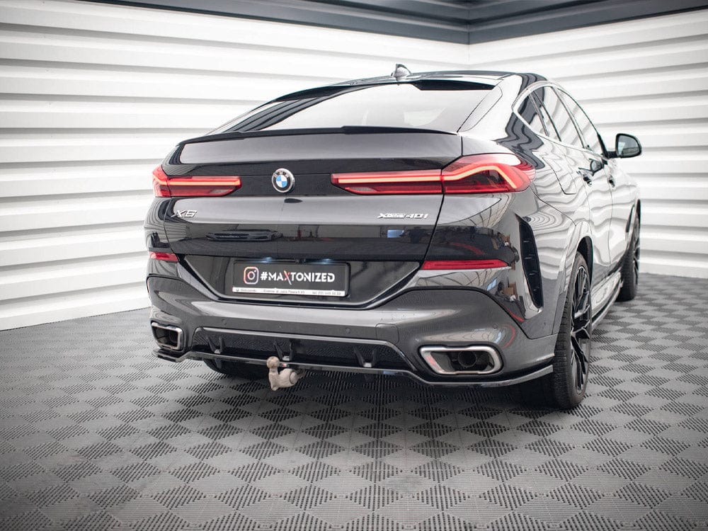 Maxton Design Central Rear Splitter (Vertical Bars) V.3 BMW X6 M-Pack G06 Maxton Design SR