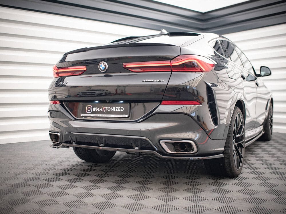 Maxton Design Central Rear Splitter (Vertical Bars) V.3 BMW X6 M-Pack G06 Maxton Design SR