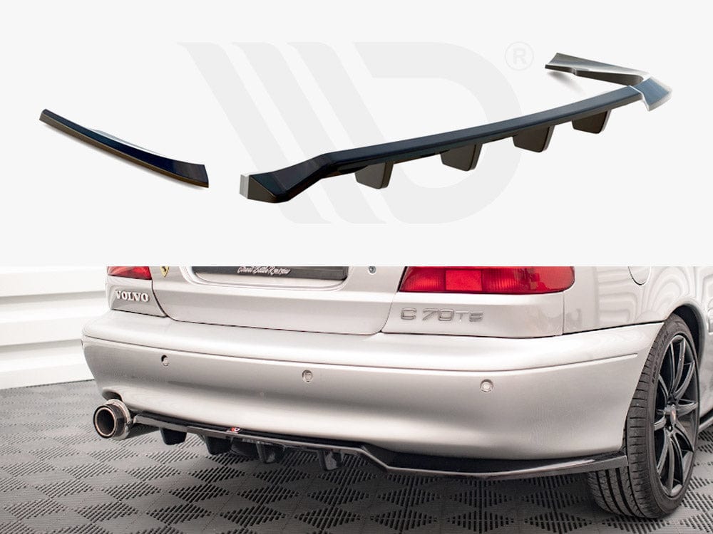 Maxton Design Central Rear Splitter (Vertical Bars) Volvo C70 Mk1 Maxton Design SR