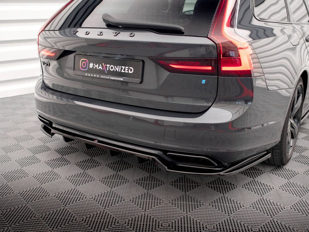 Maxton Design Central Rear Splitter (Vertical Bars) Volvo V90 R-Design Mk2 Maxton Design SR