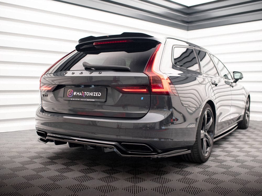 Maxton Design Central Rear Splitter (Vertical Bars) Volvo V90 R-Design Mk2 Maxton Design SR