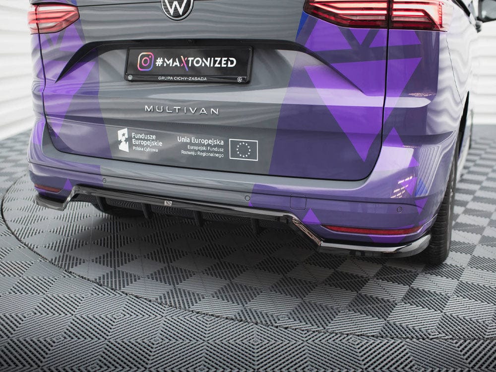 Maxton Design Central Rear Splitter (Vertical Bars) VW Multivan T7 Maxton Design SR