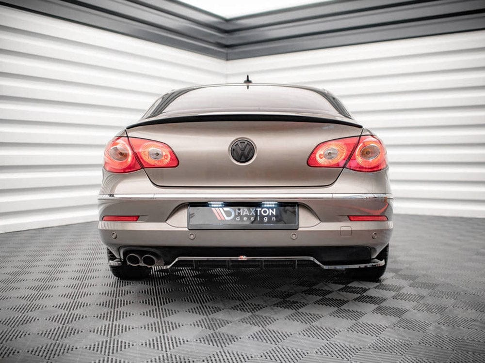 Maxton Design Central Rear Splitter (Vertical Bars) VW Passat CC 2008-2012 Maxton Design SR