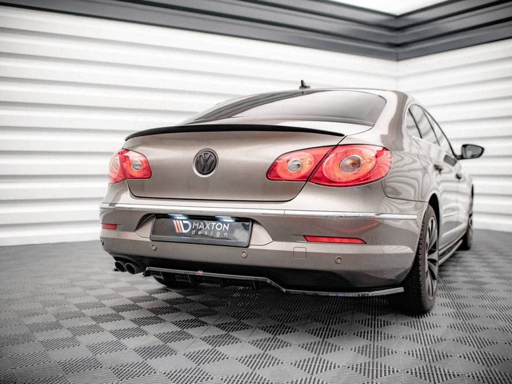 Maxton Design Central Rear Splitter (Vertical Bars) VW Passat CC 2008-2012 Maxton Design SR