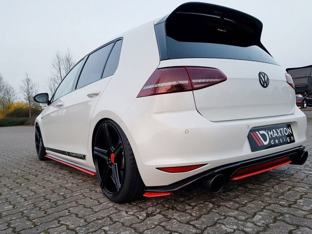 Maxton Design Central Rear Splitter VW Golf MK7 GTI Clubsport 2016-2017 Maxton Design SR