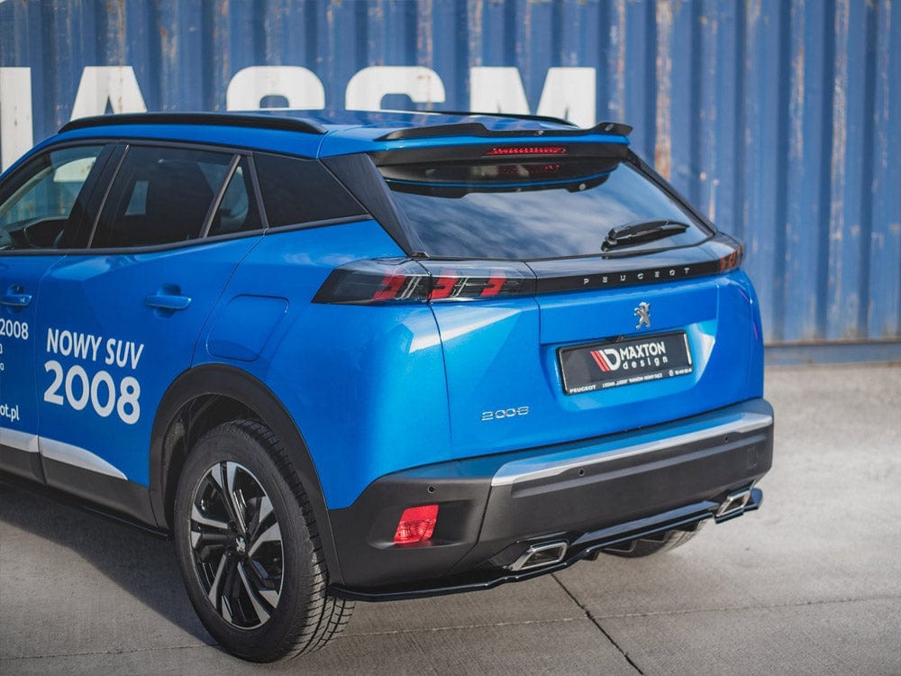 Maxton Design Central Rear Splitter (W/ Vertical Bars) Peugeot 2008 MK2 2019- Maxton Design SR