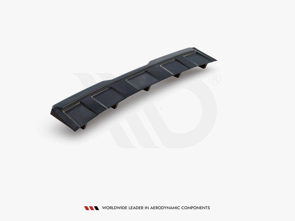 Maxton Design Central Rear Splitter (W/ Vertical Bars) Skoda Kodiaq VRS 2019- Maxton Design SR